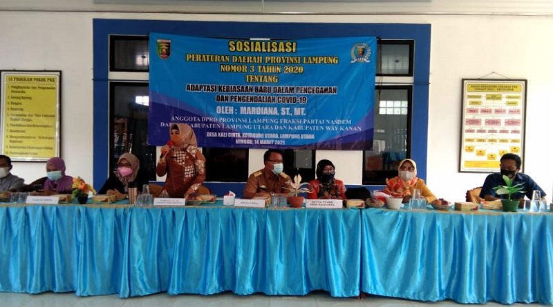 Anggota DPRD Lampung Mardiana Kembali Sosialisasi Perda AKB di Kalicinta