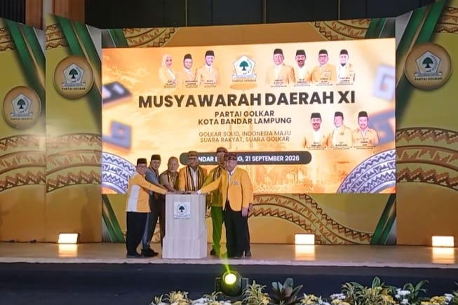 Musda XI Golkar Bandar Lampung Resmi Dibuka, Aprozi Alam Tekankan Program dan Target 2029